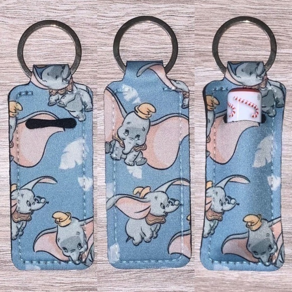 Dumbo blue Disney chapstick holder new